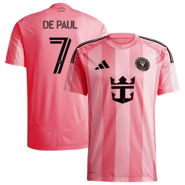 Rodrigo De Paul #7 Inter Miami CF 2025 Euforia Men Jersey – Light Pink by Soccer Jersey