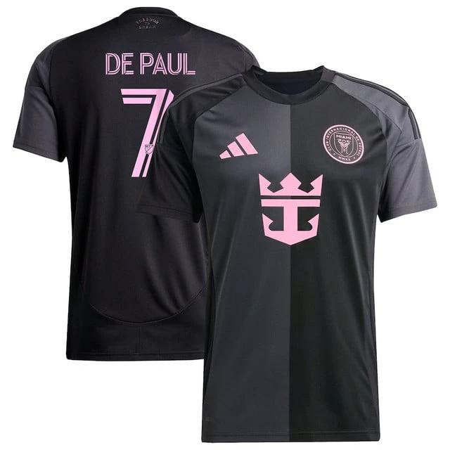 Rodrigo De Paul #7 Inter Miami CF 2025 The Fortitude Kit Men Jersey – Black by Soccer Jersey