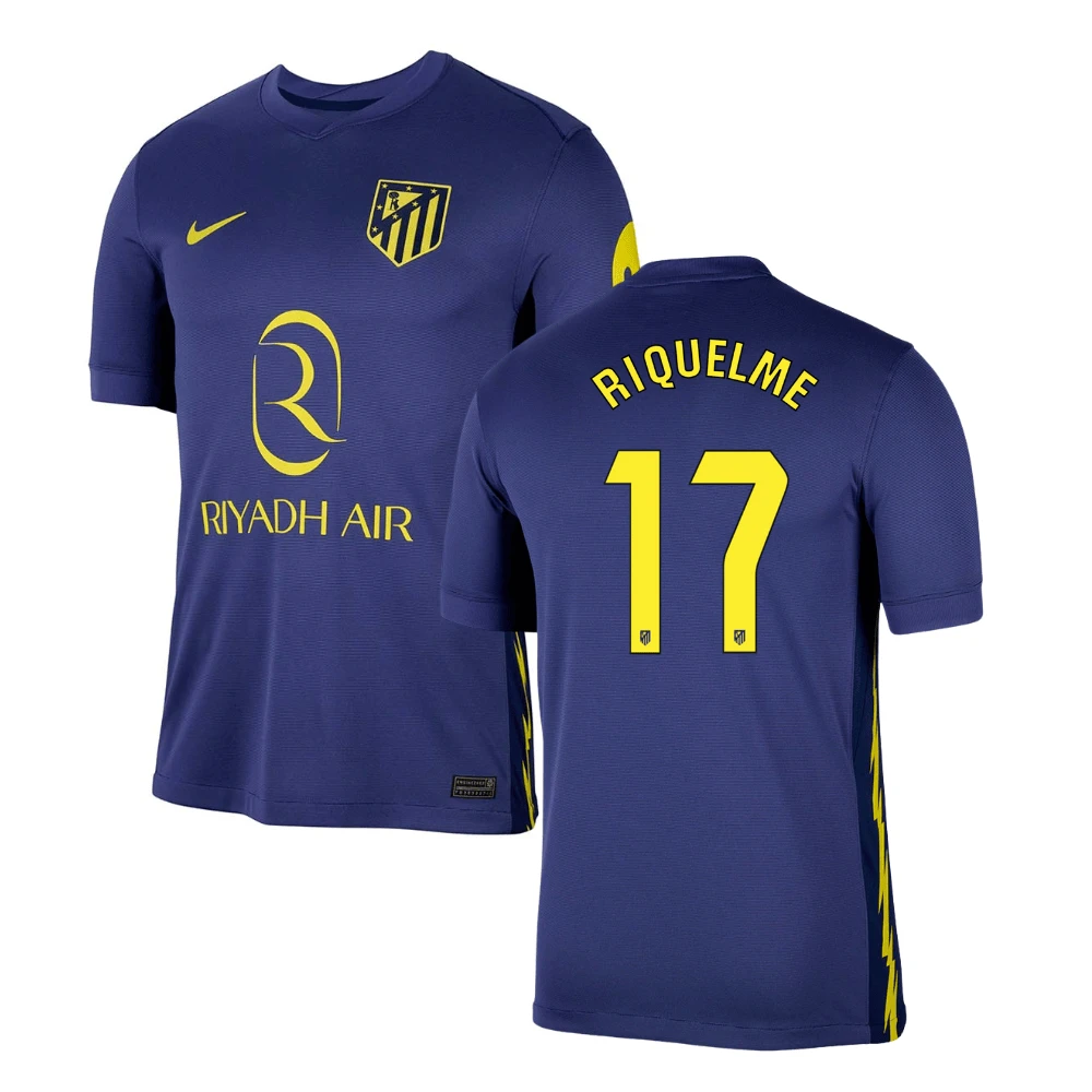 Rodrigo Riquelme 17 Atlético de Madrid 2025-26 Away Match Jersey – Navy by Soccer Jersey