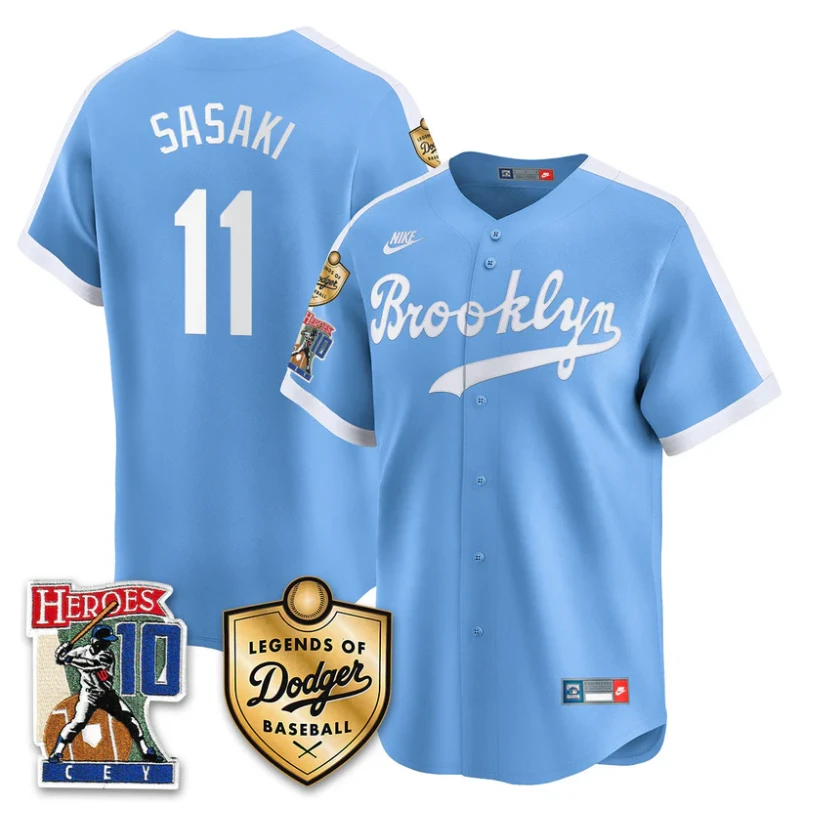 Roki Sasaki Jersey #11 Dodgers Ron Cey Legends Of Dodgers Baseball Throwback Royal by My Store