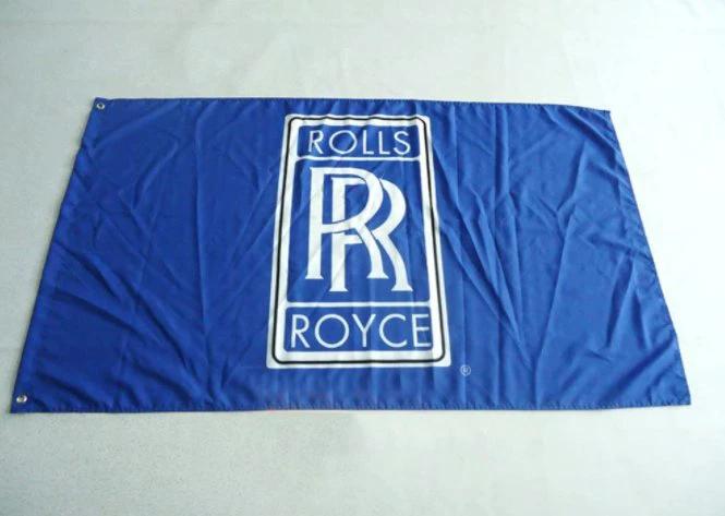 Rolls Royce Racing Flag 3X5 Ft Polyester Banner USA 90x150cm by flagsjustdoit