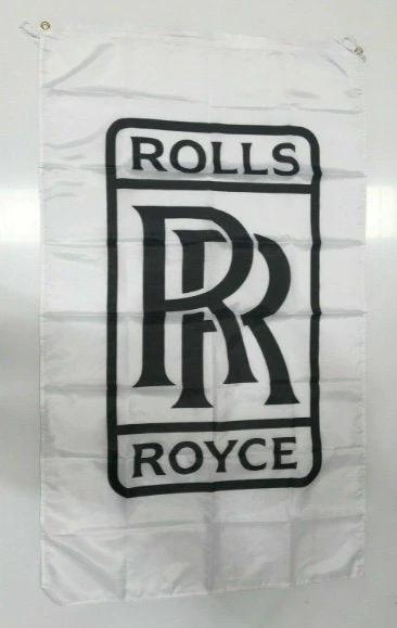 Rolls Royce Style 2 Banner Flag Car Collectible Diecast Silver Shadow Man Cave 3x5ft by flagsjustdoit