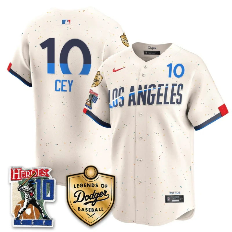 Ron Cey Jersey #10 Dodgers Ron Cey Legends Of Dodgers Baseball City Connect by My Store