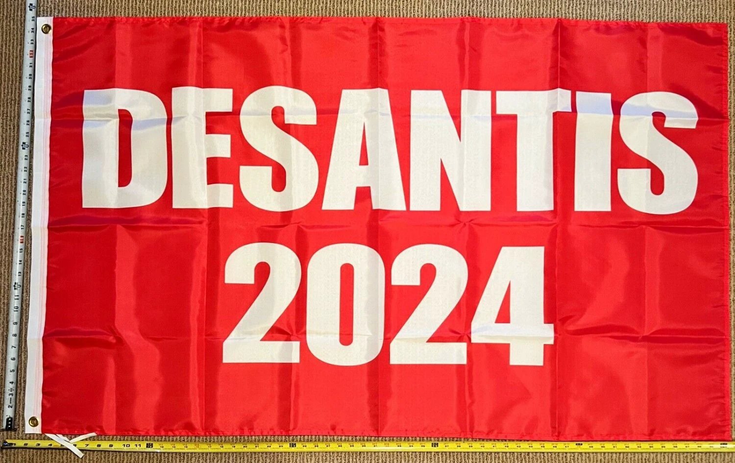 Ron Desantis Flag Desantis 2024 Red America Florida Sign USA 3x5' by flagsjustdoit