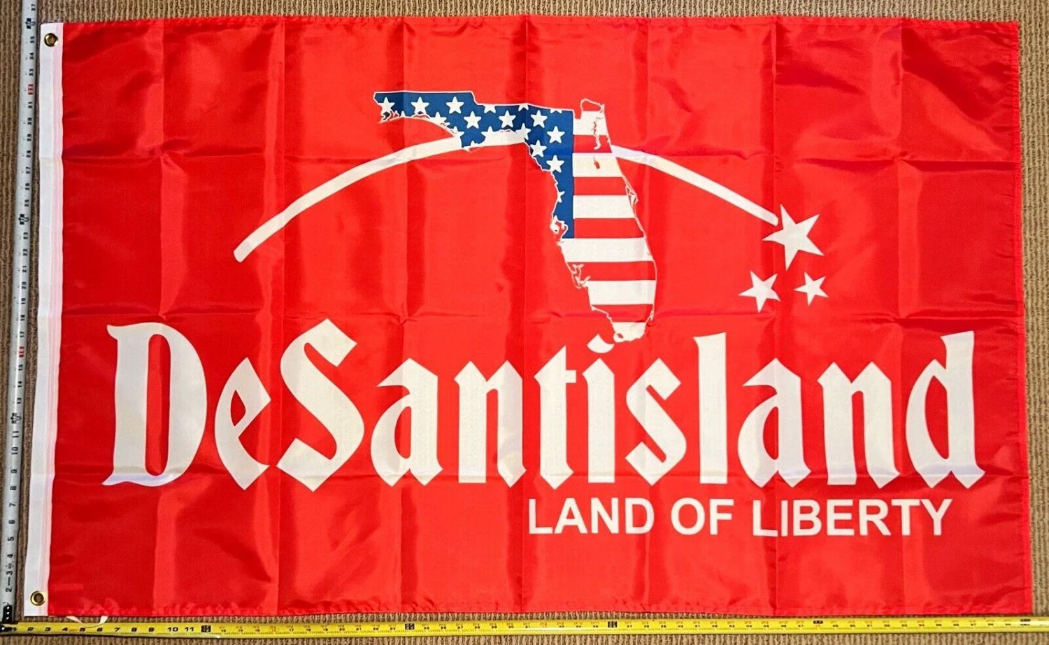 Ron Desantis Flag Desantisland Red 2024 America Florida Sign USA 3x5ft by flagsjustdoit