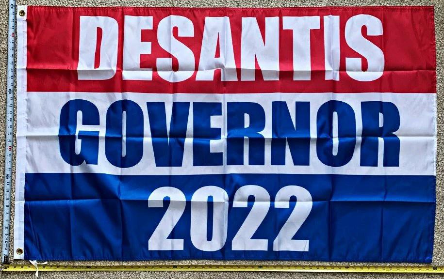 Ron Desantis Flag Governor 2022 Blo America Florida Sign USA 3x5ft by flagsjustdoit