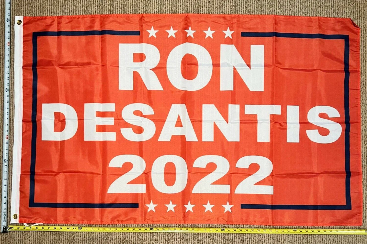Ron Desantis Flag Governor 2022 Orange Make Florida Sign USA 3x5' by flagsjustdoit