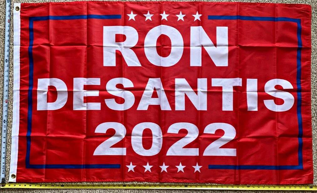 Ron Desantis Flag Governor 2022 RON Red Make Florida Sign USA 3x5ft by flagsjustdoit