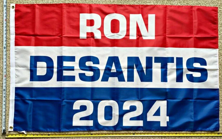 Ron Desantis Flag Make America Florida 2024 Block Sign USA 3x5ft by flagsjustdoit