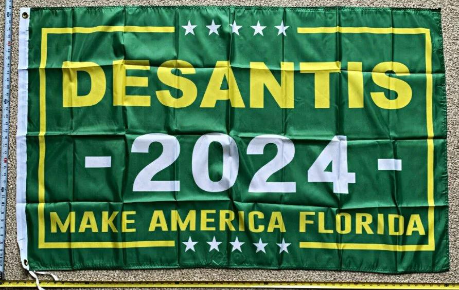 Ron Desantis Flag Make America Florida Green Poster Sign USA 3x5Ft by flagsjustdoit
