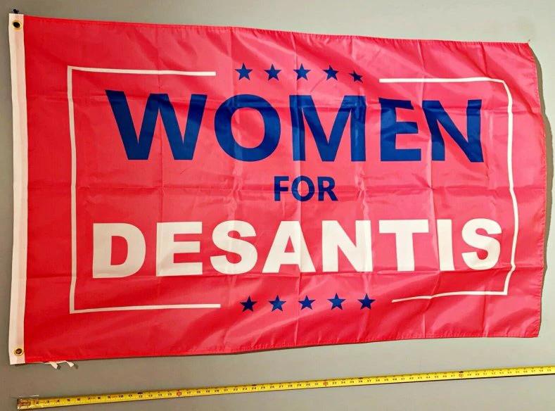 Ron Desantis Flag Women For Desantis 2024 USA Sign 3x5' by flagsjustdoit