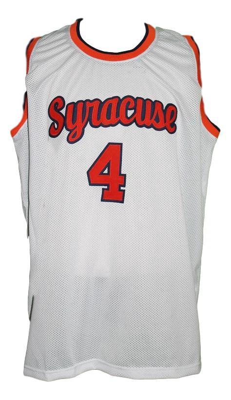 Ron Seikaly Jersey #4 Syracuse College Basketball Sewn White by My store basketball