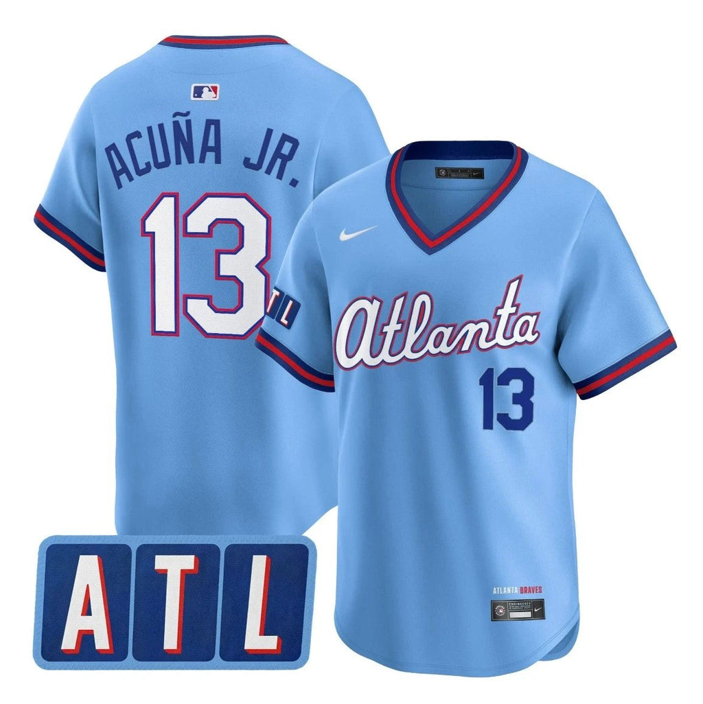 Ronald Acuna Jr Jersey #13 Atlanta Braves 2026 City Connect Premier Stitched by My Store