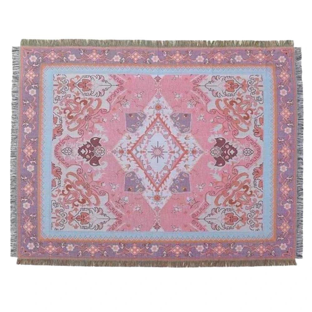 Bohemian Aztec Tapestry Throw Sofa Blanket by Casa & Beyond