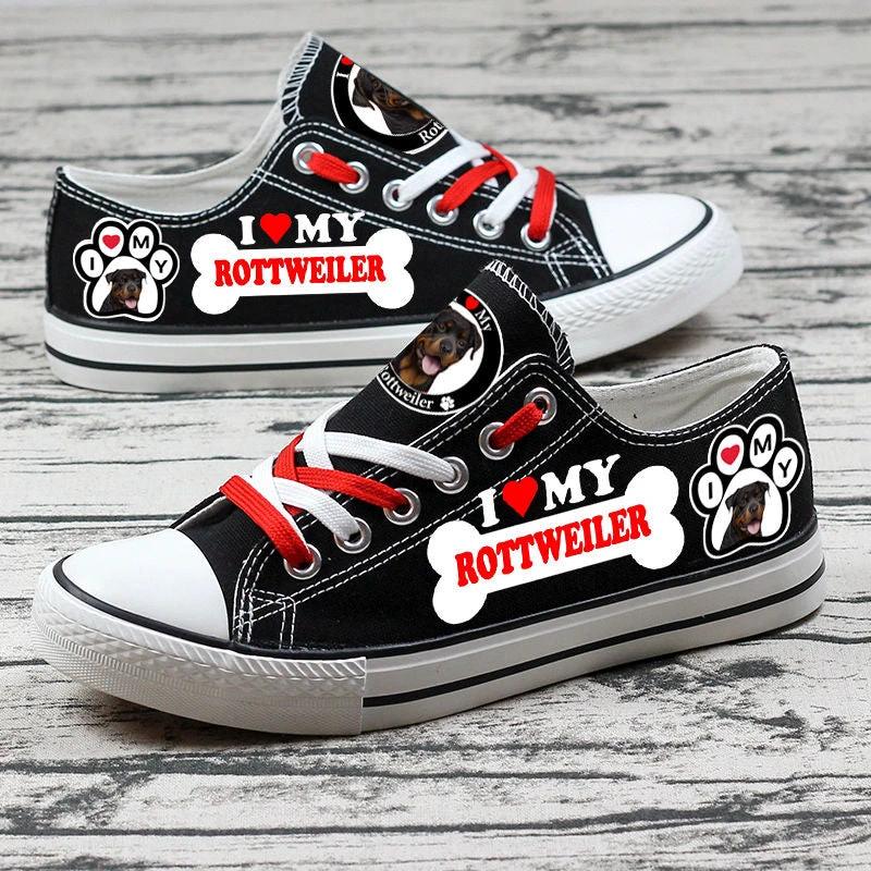 Rottweiler Canvas Sneakers Shoes For Men Women Fans by Crocs