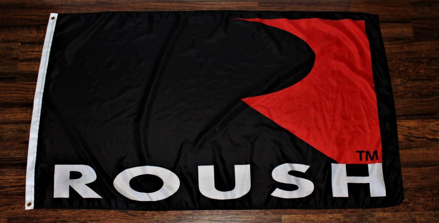 Roush Racing Flag Banner 3' x 5' Black & Red NASCAR Auto Garage Man Cave Car New by flagsjustdoit