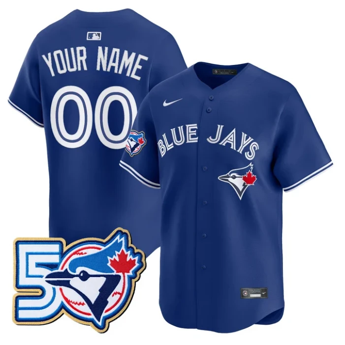Custom Toronto Blue Jays Jersey Name, Number 50 Seasons Stitched by My Store