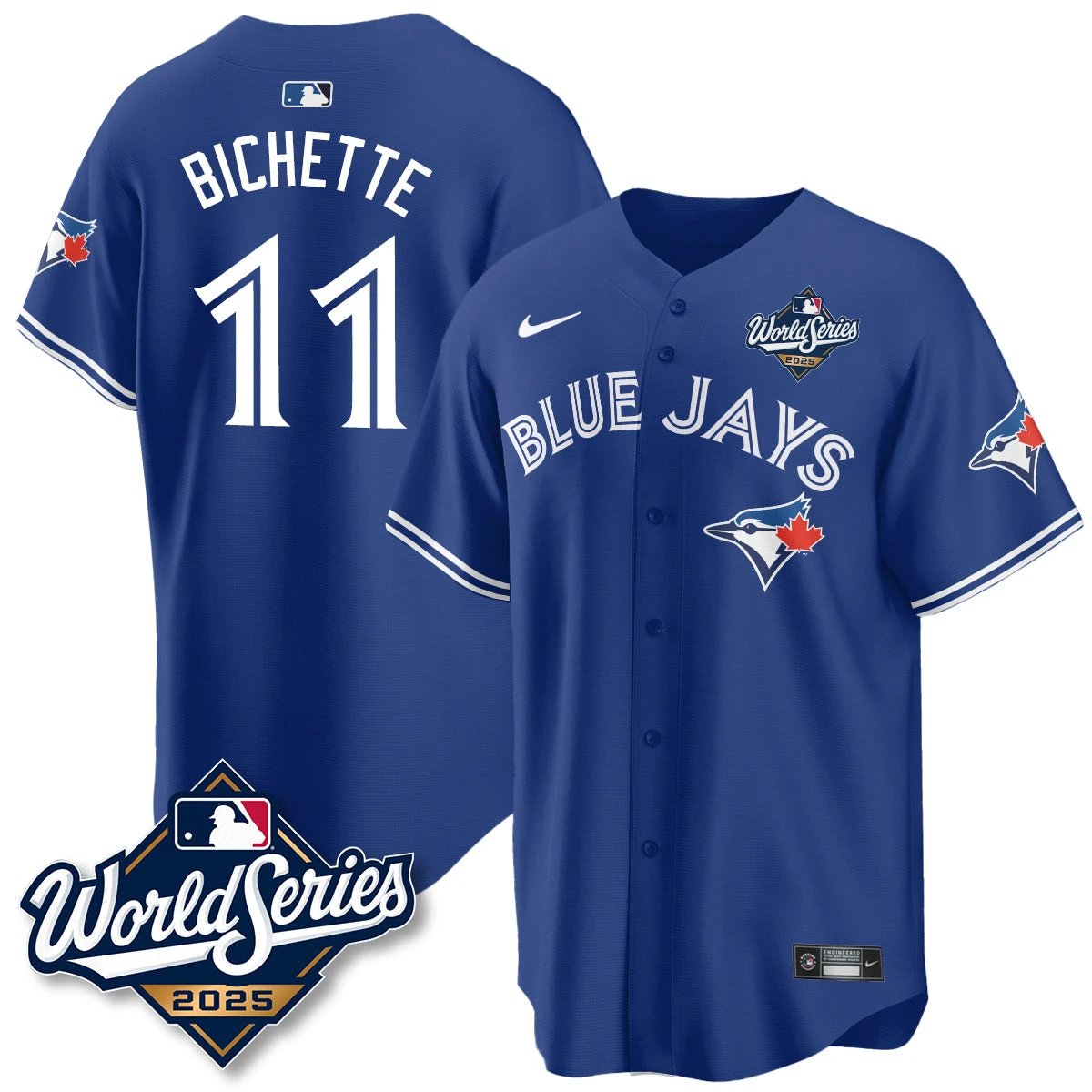 Toronto Blue Jays 2025 World Series Jersey - All Stitched by Toronto Blue Jays
