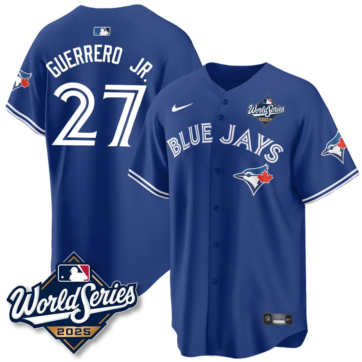 Toronto Blue Jays 2025 World Series Jersey - All Stitched by Toronto Blue Jays