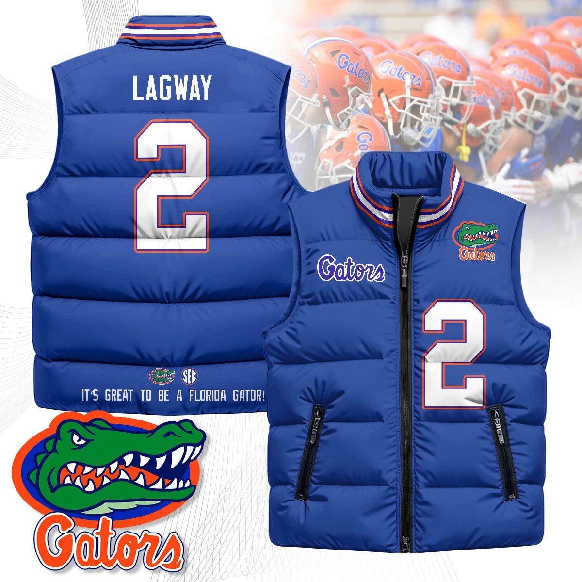 Florida Gators Unisex Puffer Vest by Florida Gators