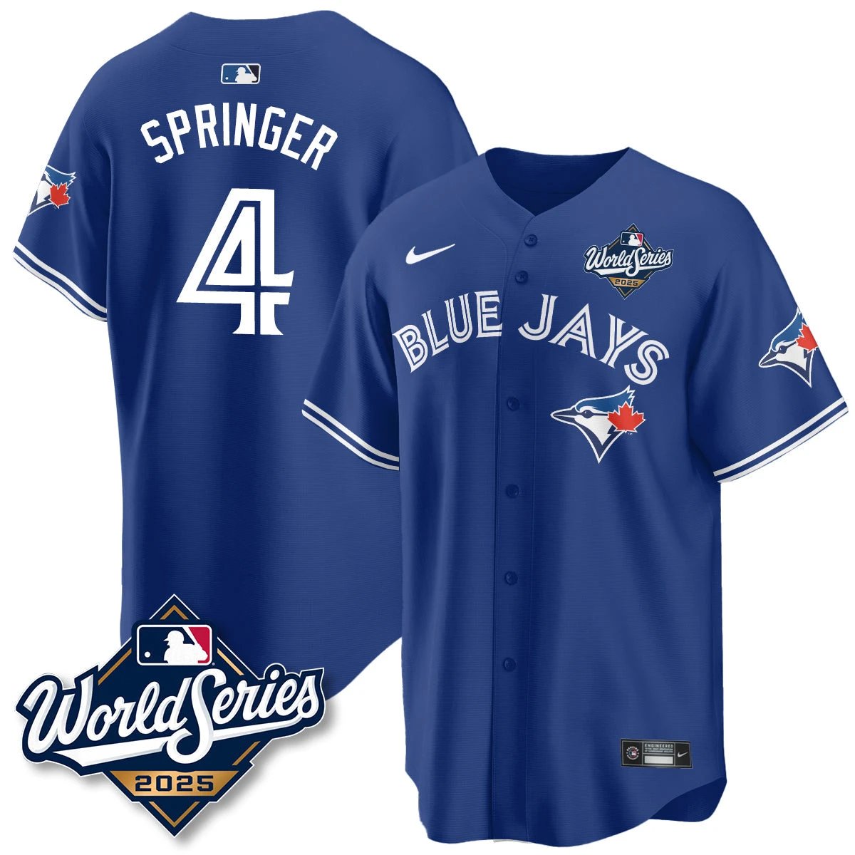 Toronto Blue Jays 2025 World Series Jersey - All Stitched by Toronto Blue Jays
