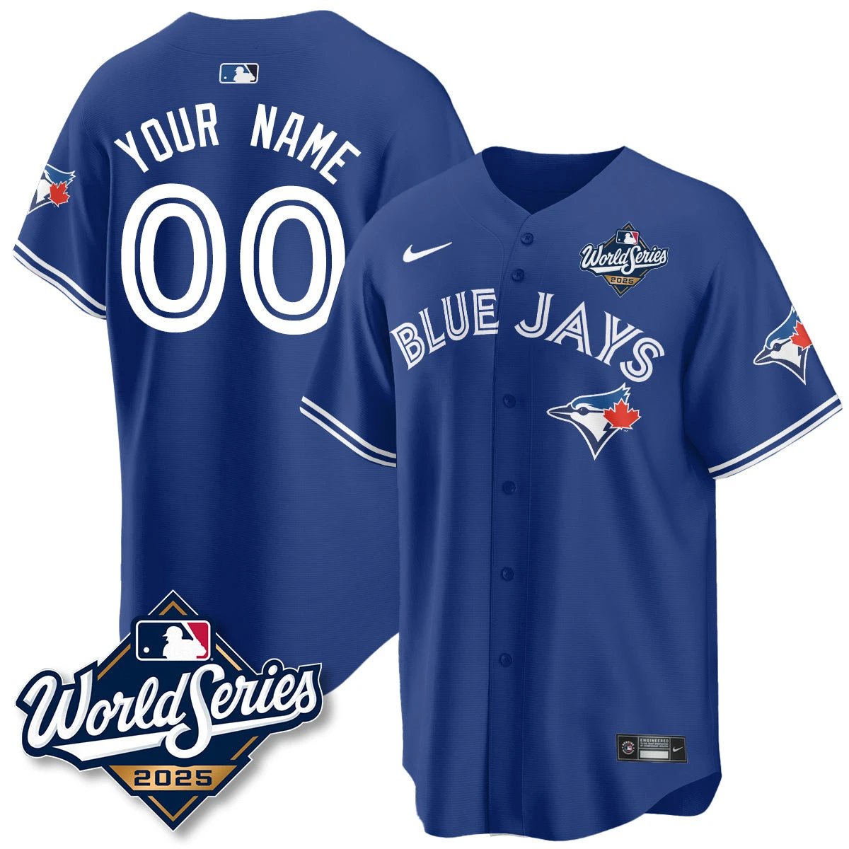 Toronto Blue Jays 2025 World Series Jersey - All Stitched by Toronto Blue Jays