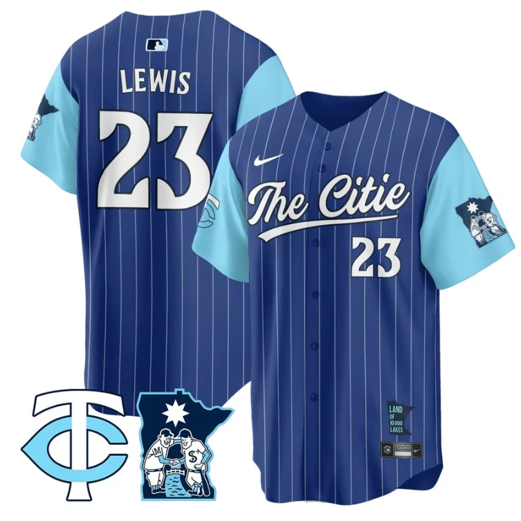 Royce Lewis Jersey #23 Minnesota Twins 2025 City Connect Concept Stitched Royal by My Store