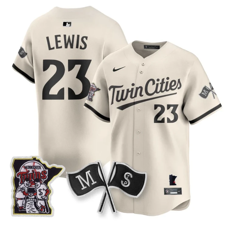 Royce Lewis Jersey #23 Minnesota Twins Alternate Limited Stitched Cream by My Store