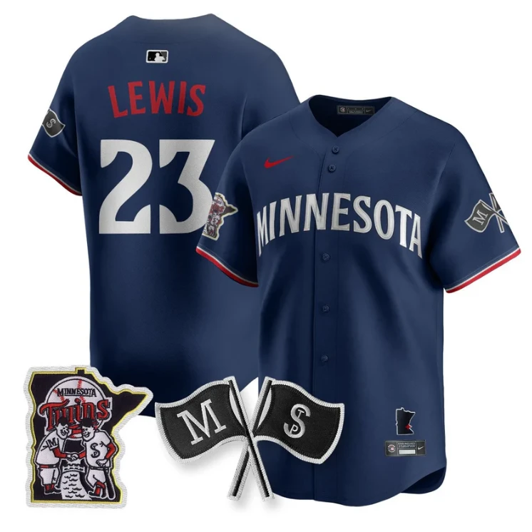 Royce Lewis Jersey #23 Minnesota Twins Alternate Limited Stitched Navy by My Store