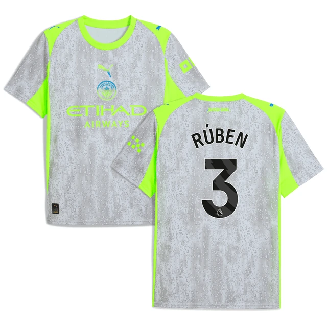 Ruben Dias 3 Manchester City 2025-26 Third Men Jersey – Gray by Soccer Jersey