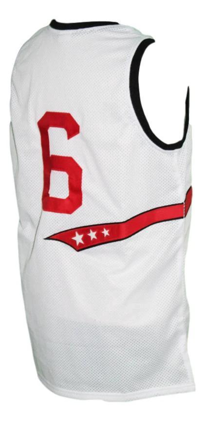 Rucker Jersey #6 Park 1977 Retro Basketball New Sewn White by My store basketball