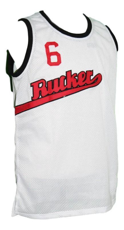 Rucker Jersey #6 Park 1977 Retro Basketball New Sewn White by My store basketball