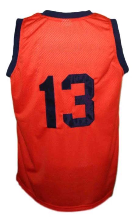 Rucker Jersey #13 Retro Vintage Basketball New Sewn Orange by My store basketball