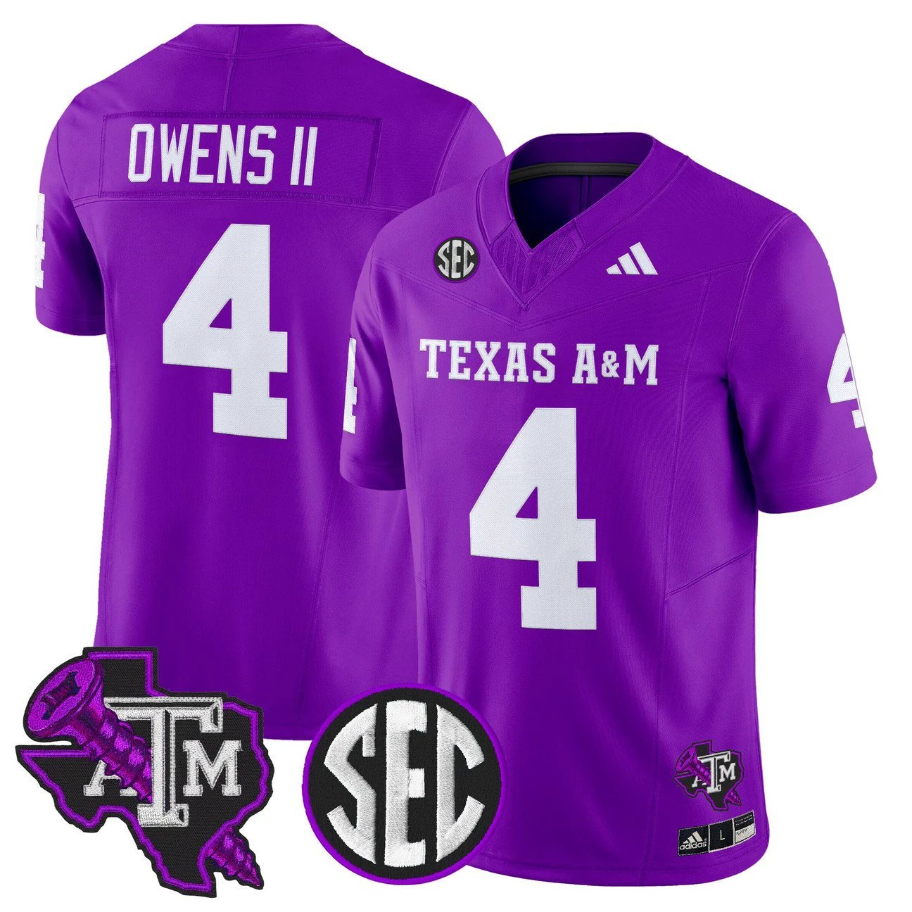 Rueben Owens II Jersey #4 Texas A&M Aggies DJ Screw Vapor Limited Stitched by My Store NCAA Football Jerseys