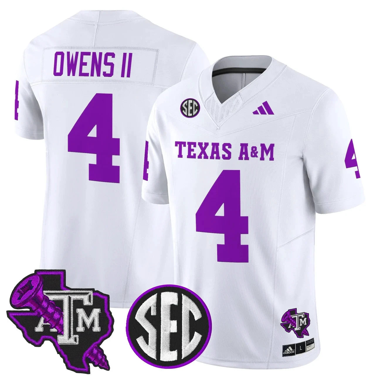 Rueben Owens II Jersey #4 Texas A&M Aggies DJ Screw Vapor Limited Stitched by My Store NCAA Football Jerseys