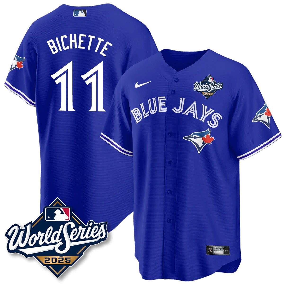 Toronto Blue Jays 2025 World Series Jersey - All Stitched by Toronto Blue Jays