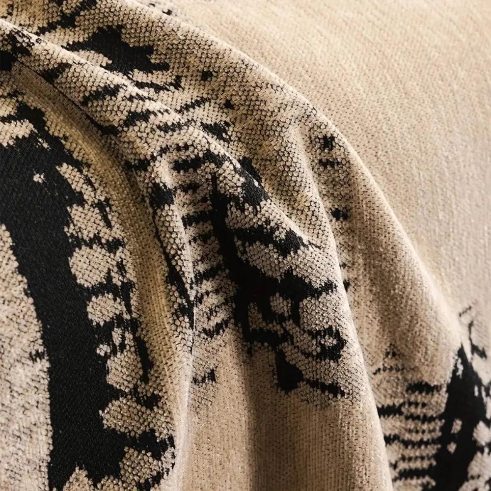 Rustic Abstract Chenille Sofa Cover by Casa & Beyond