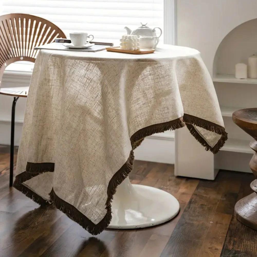 Rustic Charm Tassel Tablecloth by Casa & Beyond