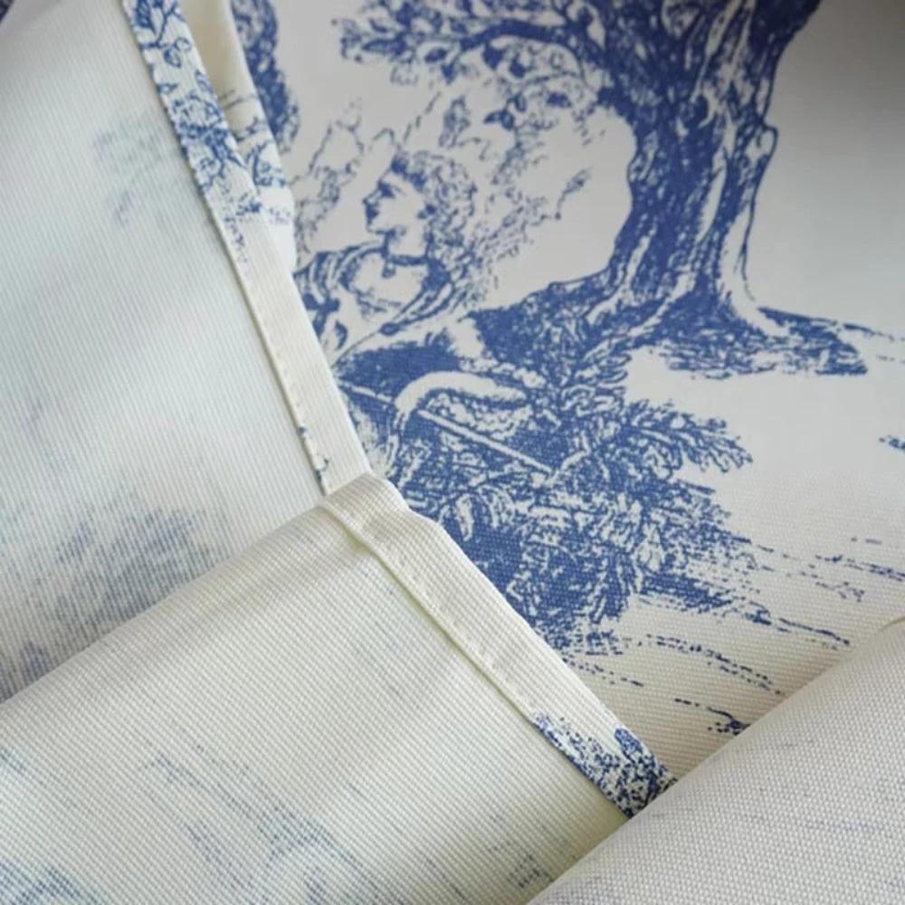 Rustic Ink-Style Print Table Cloth by Casa & Beyond