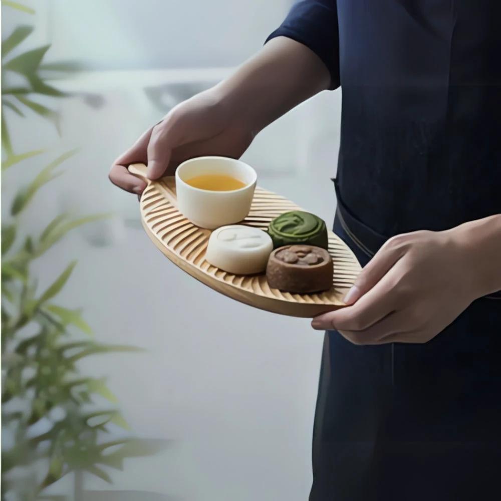 Rustic Leaf Wooden Serving Trays by Casa & Beyond
