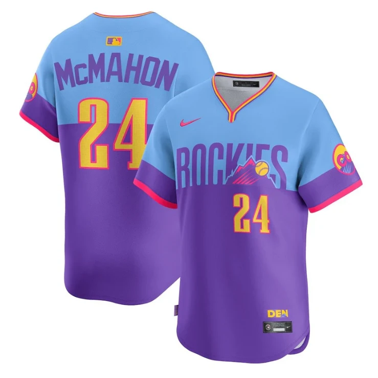 Ryan McMahon Jersey #24 Colorado Rockies 2025 City Connect Stitched Premier Limited by My Store