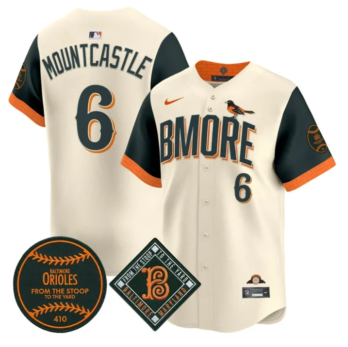 Ryan Mountcastle Jersey #6 Baltimore Orioles 2026 City Connect Premier Stitched by My Store