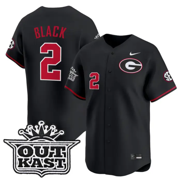 Ryan Black Jersey #2 Georgia Bulldogs Baseball 2026 Outkast Stitched by My Store