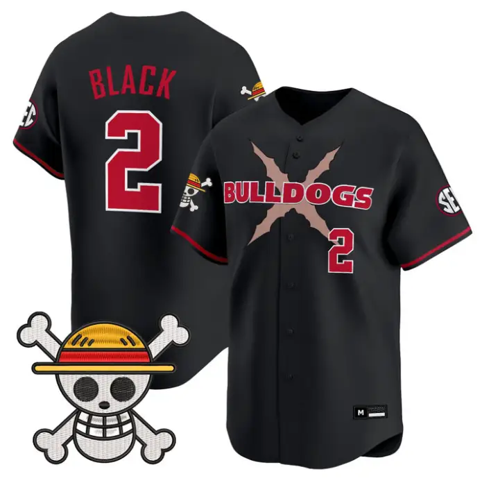 Ryan Black Jersey #2 Georgia Bulldogs Baseball One Piece Premier Stitched by My Store