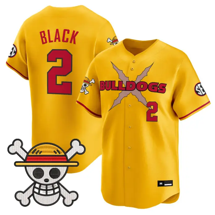Ryan Black Jersey #2 Georgia Bulldogs Baseball One Piece Premier Stitched by My Store
