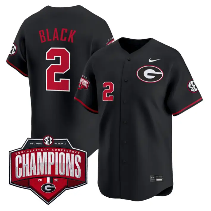 Ryan Black Jersey #2 Georgia Bulldogs Southeastern Champions 2026 Stitched by My Store