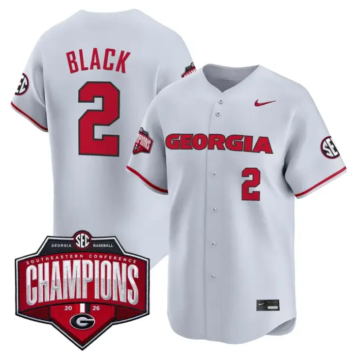 Ryan Black Jersey #2 Georgia Bulldogs Southeastern Champions 2026 Stitched by My Store