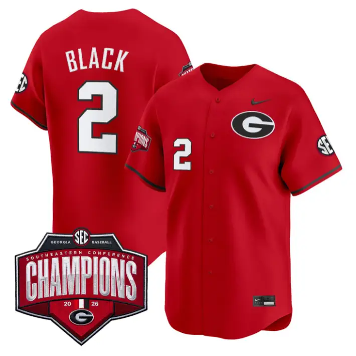 Ryan Black Jersey #2 Georgia Bulldogs Southeastern Champions 2026 Stitched by My Store
