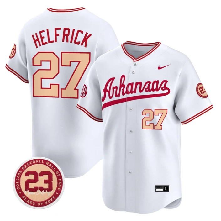 Ryder Helfrick Jersey #27 Arkansas Razorbacks Norm DeBriyn Night Edition Stitched by My Store