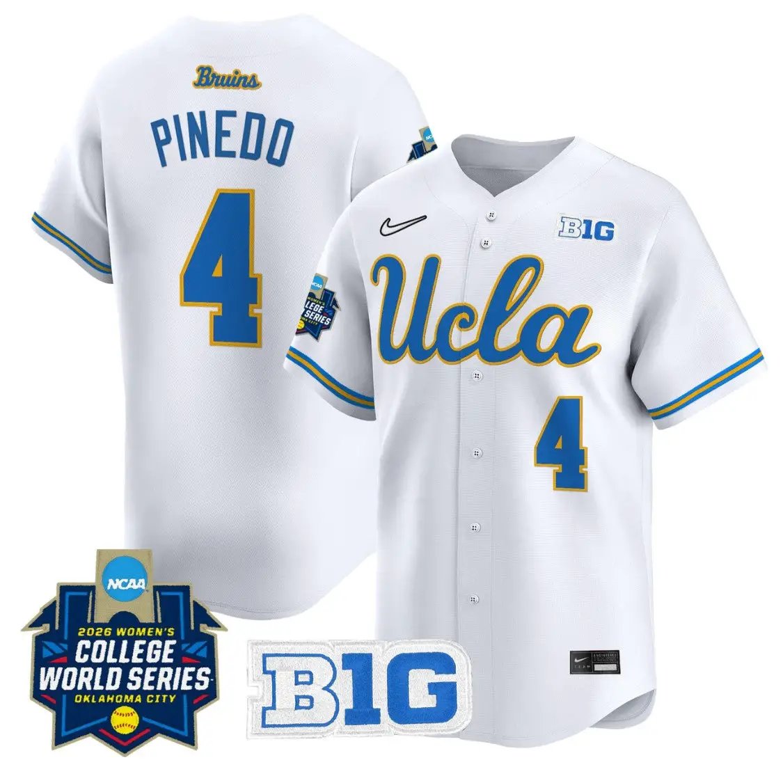 Rylee Pinedo Jersey #4 UCLA Bruins Softball 2026 World Series Stitched by My Store